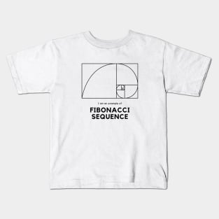 Unisex Fibonacci Sequence - Golden Ratio Golden Rectangle Golden Spiral Kids T-Shirt